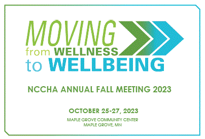 North Central College Health Association 2023 Annual Meeting: Moving from Wellness to Wellbeing Banner